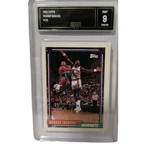 1992 Topps Muggsy Bogues #178  GMA 9 NBA